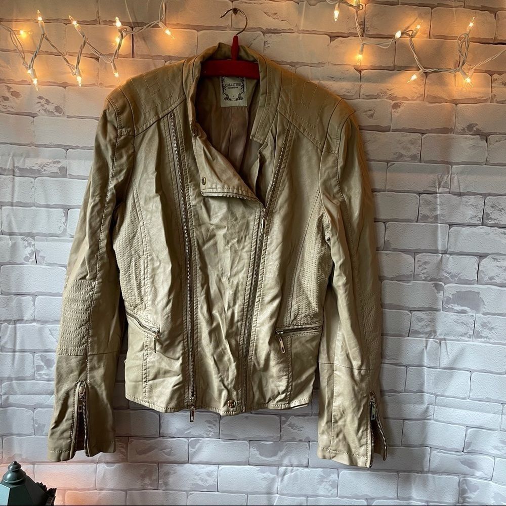 Coalition Downtown faux leather jacket